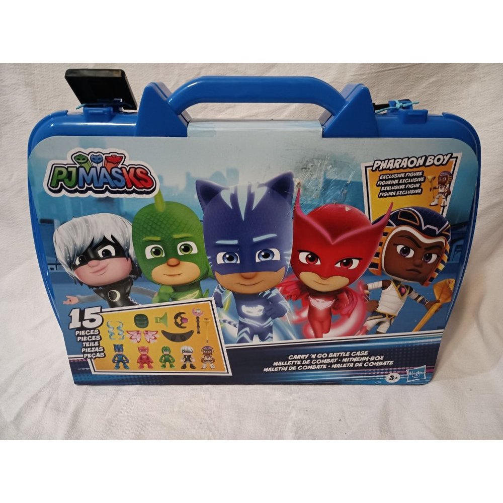 PJ Masks Cartoon Carry N' Go Battle Case 15 pcs - 5 Action Figures Kids Toy